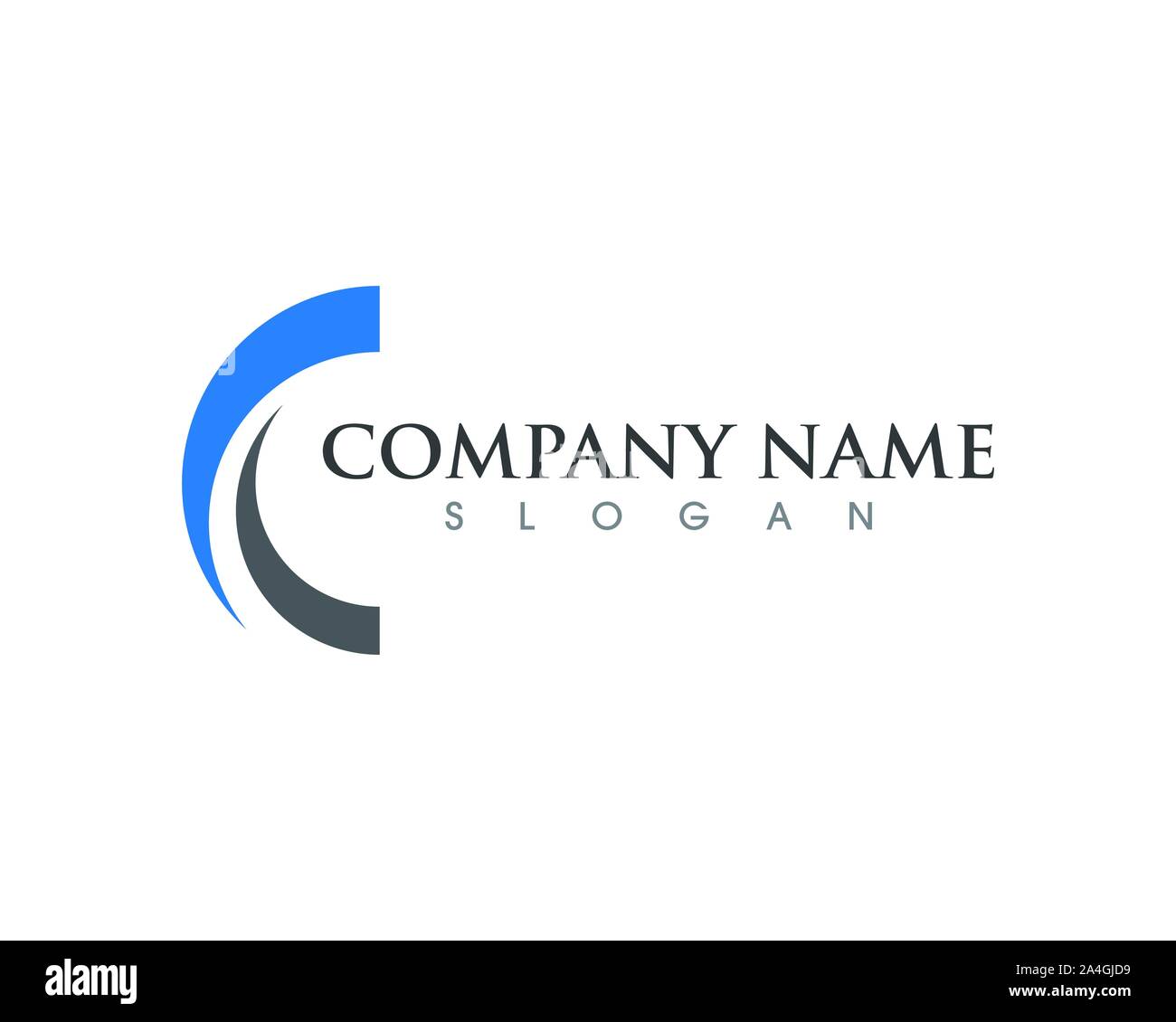 C Letter Logo Template vector icon design Stock Vector