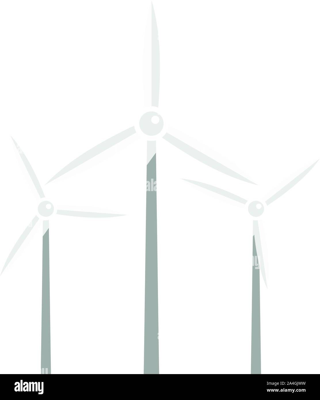 Development wind turbine icon. Flat illustration of development wind ...