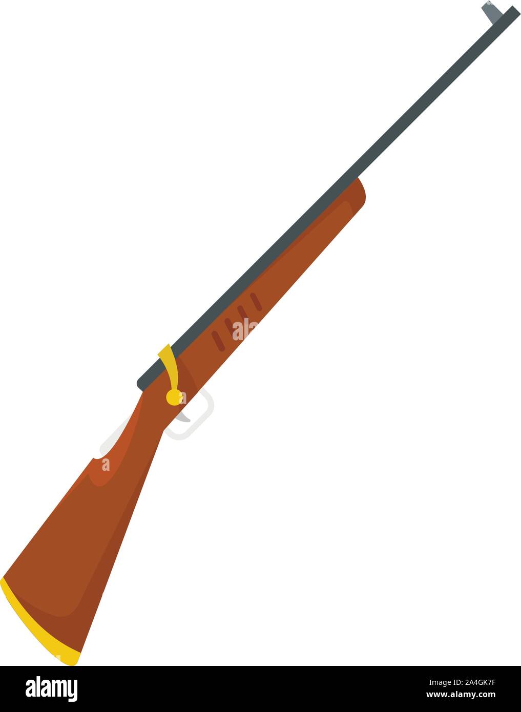 Old hunting rifle icon. Flat illustration of old hunting rifle vector icon  for web design Stock Vector Image & Art - Alamy