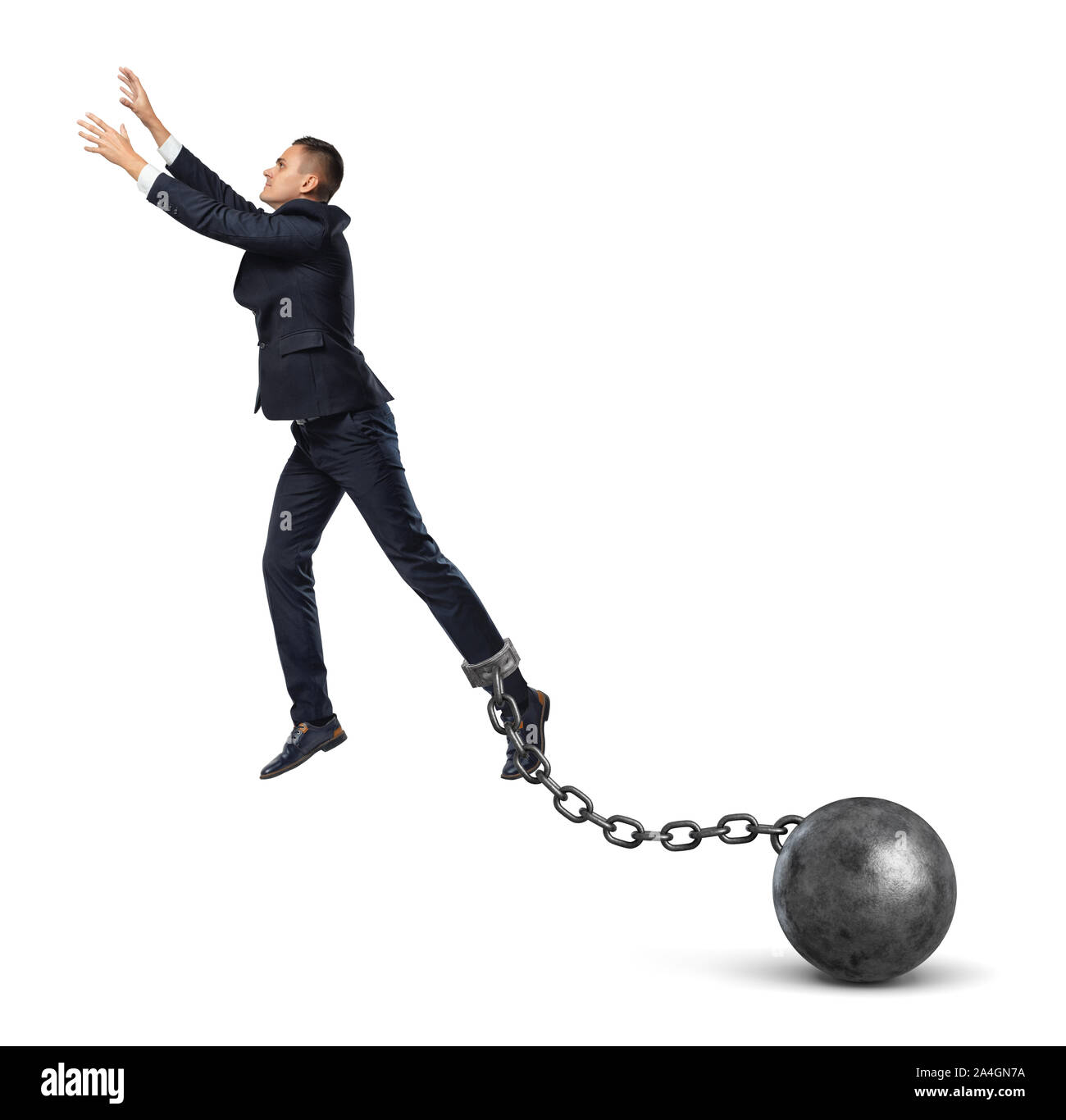 Foot with ball and chain hires stock photography and images Alamy