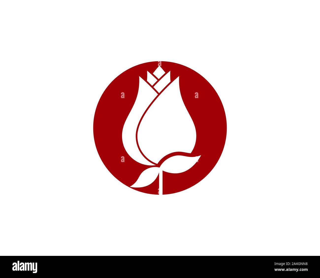 Rose flower Logo Template vector icon illustration Stock Vector Image ...