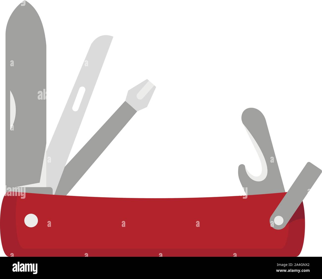 Penknife icon. Flat illustration of penknife vector icon for web design ...