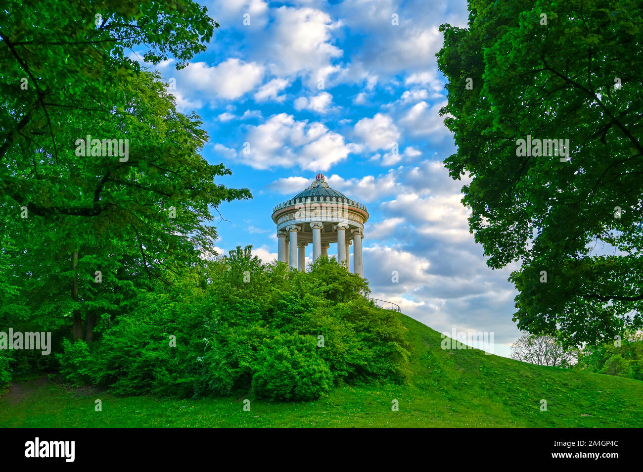 The Monopteros in the Englischer Garten in Munich, Bavaria, Germany