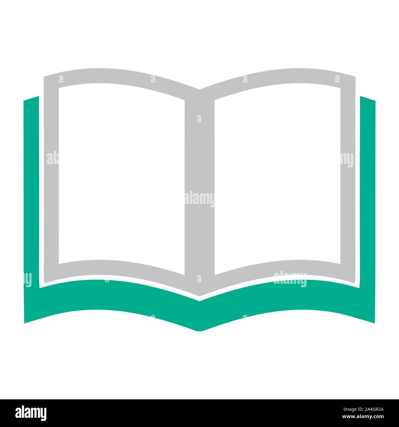 Open book icon. education book isolated - school literature, magazine illustration isolated Stock Vector