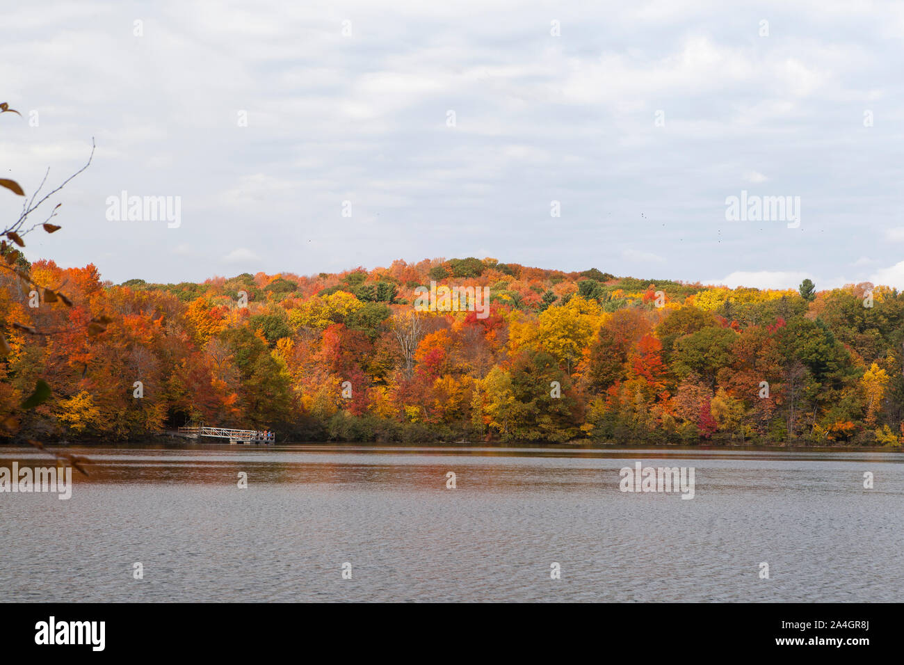 Indian summer in Quebec, Canada Stock Photo