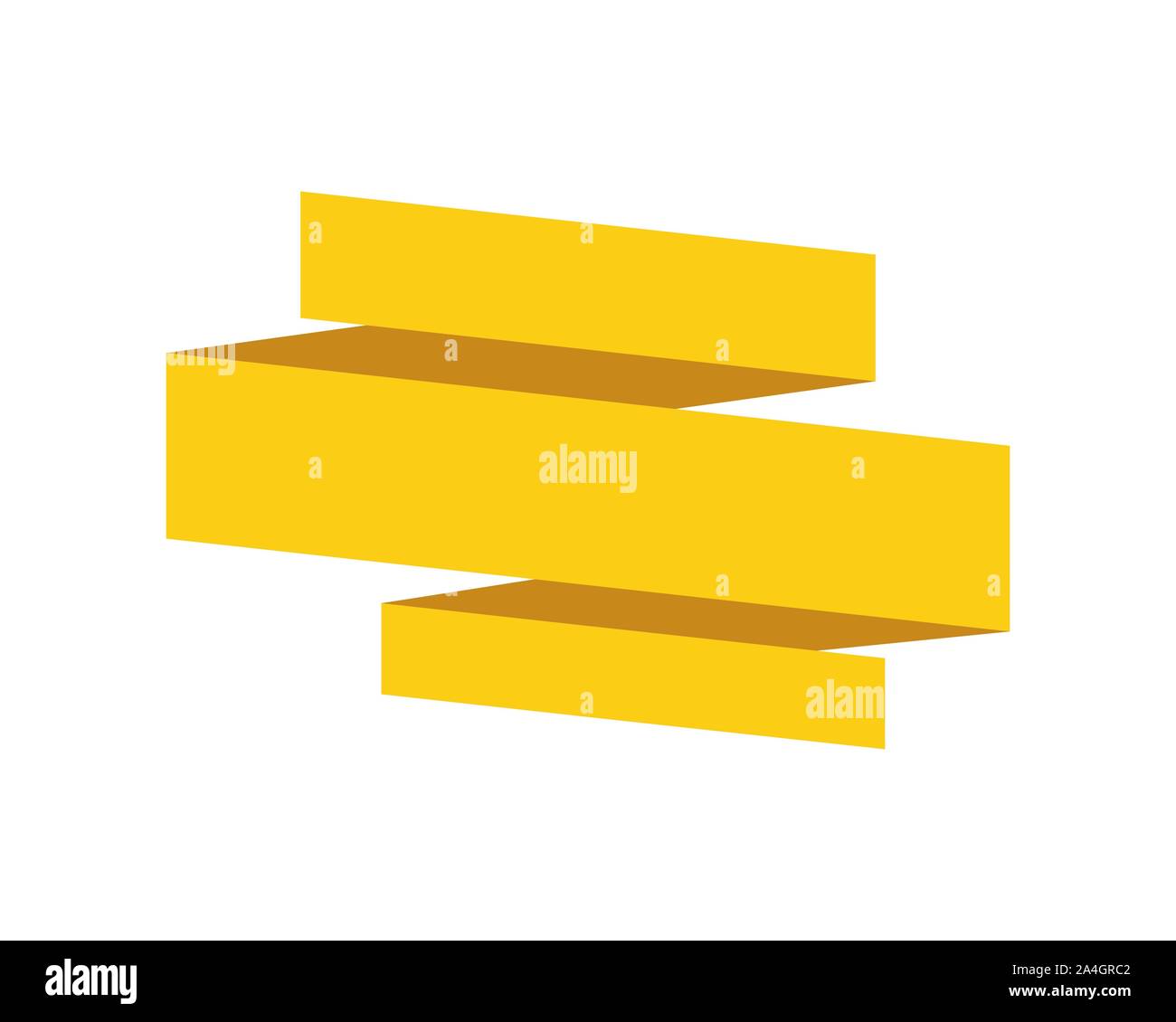 Flat vector ribbons banners flat isolated on white background Stock ...