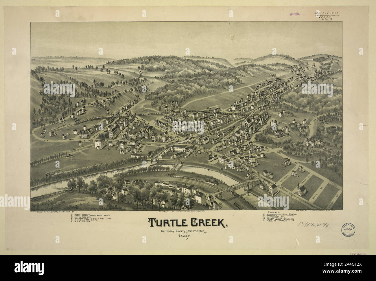 Turtle Creek, Allegheny County, Pennsylvania, 1897 Stock Photo Alamy