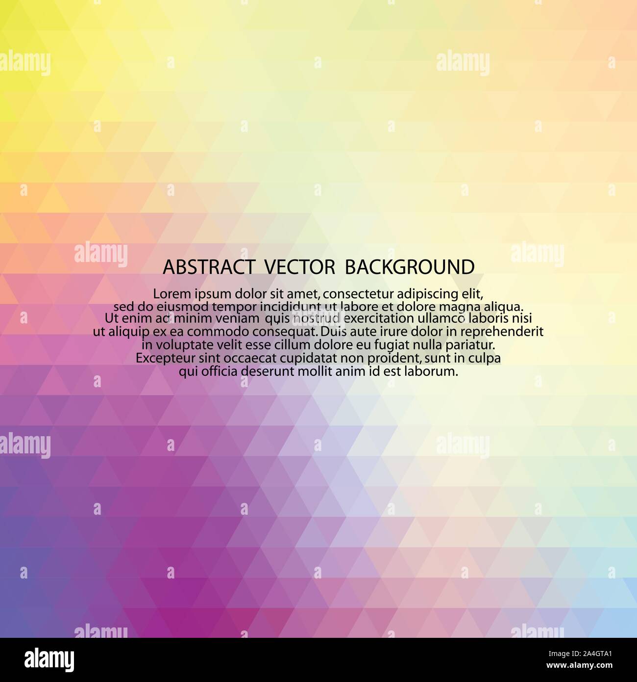 Triangular Advertising colored triangular background. layout for advertising. template for ...