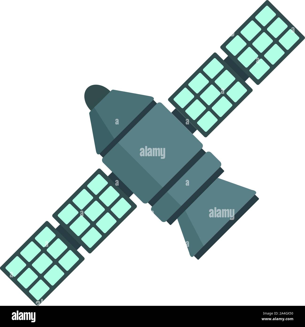 Astronomy space station icon. Flat illustration of astronomy space ...