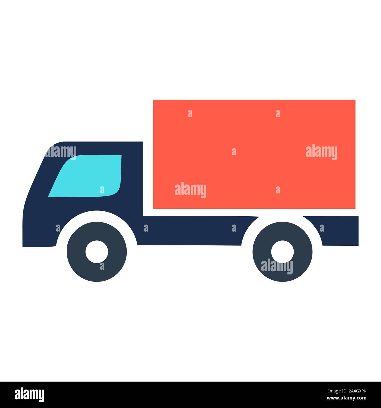 Delivery truck icon isolated on white background. Vector simple ...