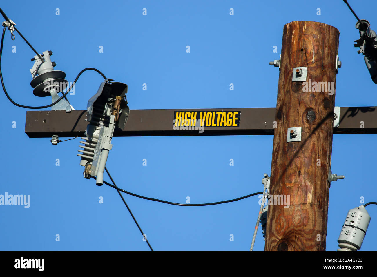 Southern California Edison high voltage electric power poles and lines