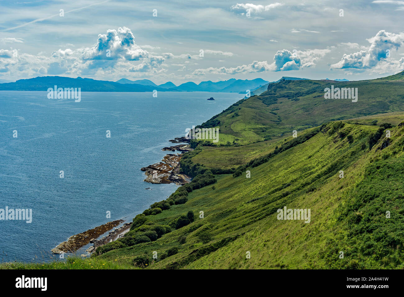 Rigg Viewpoint - north and south views, Isle of Skye, Scotland Stock Photo