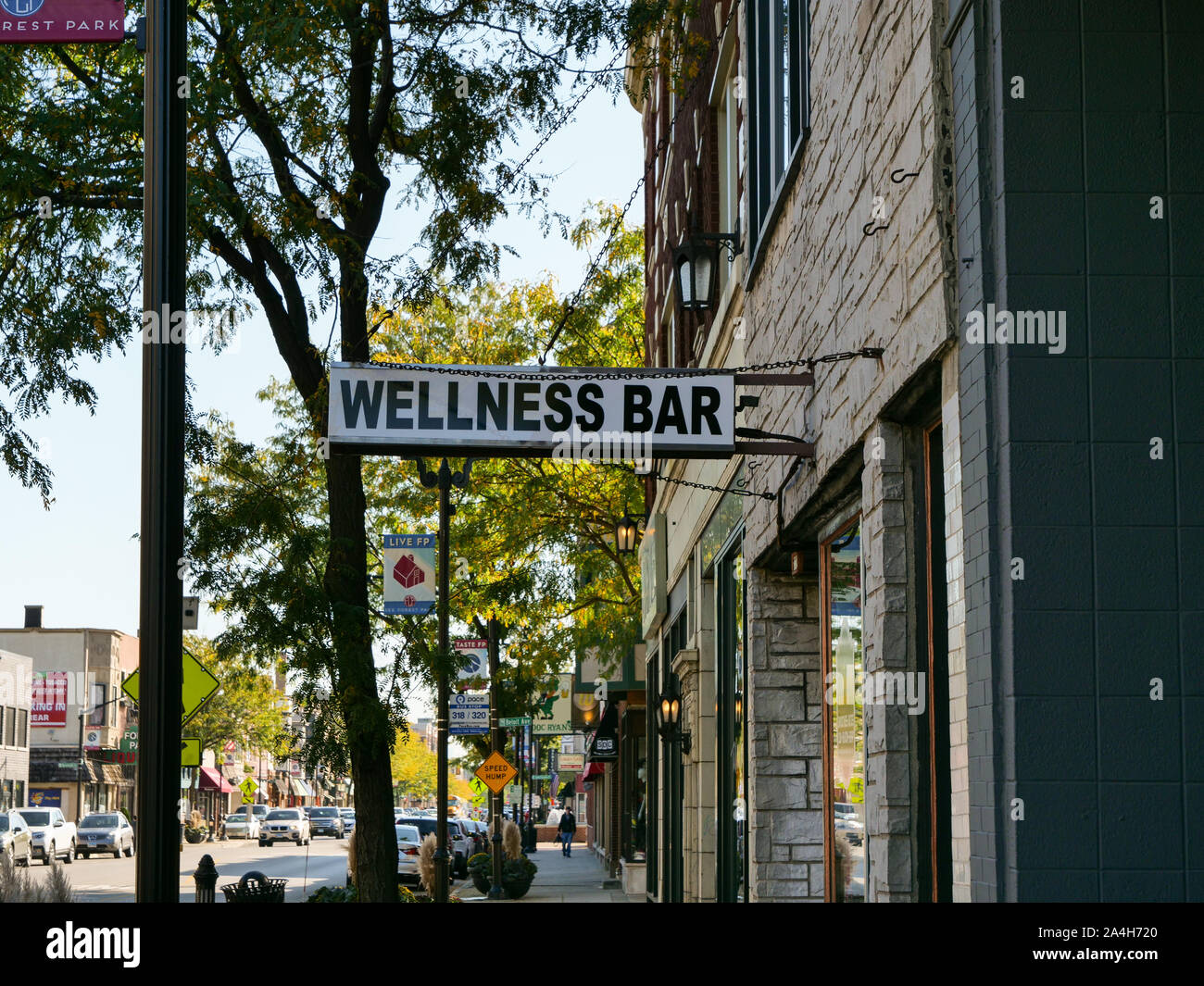 Wellness Bar. Forest Park, Illinois Stock Photo Alamy