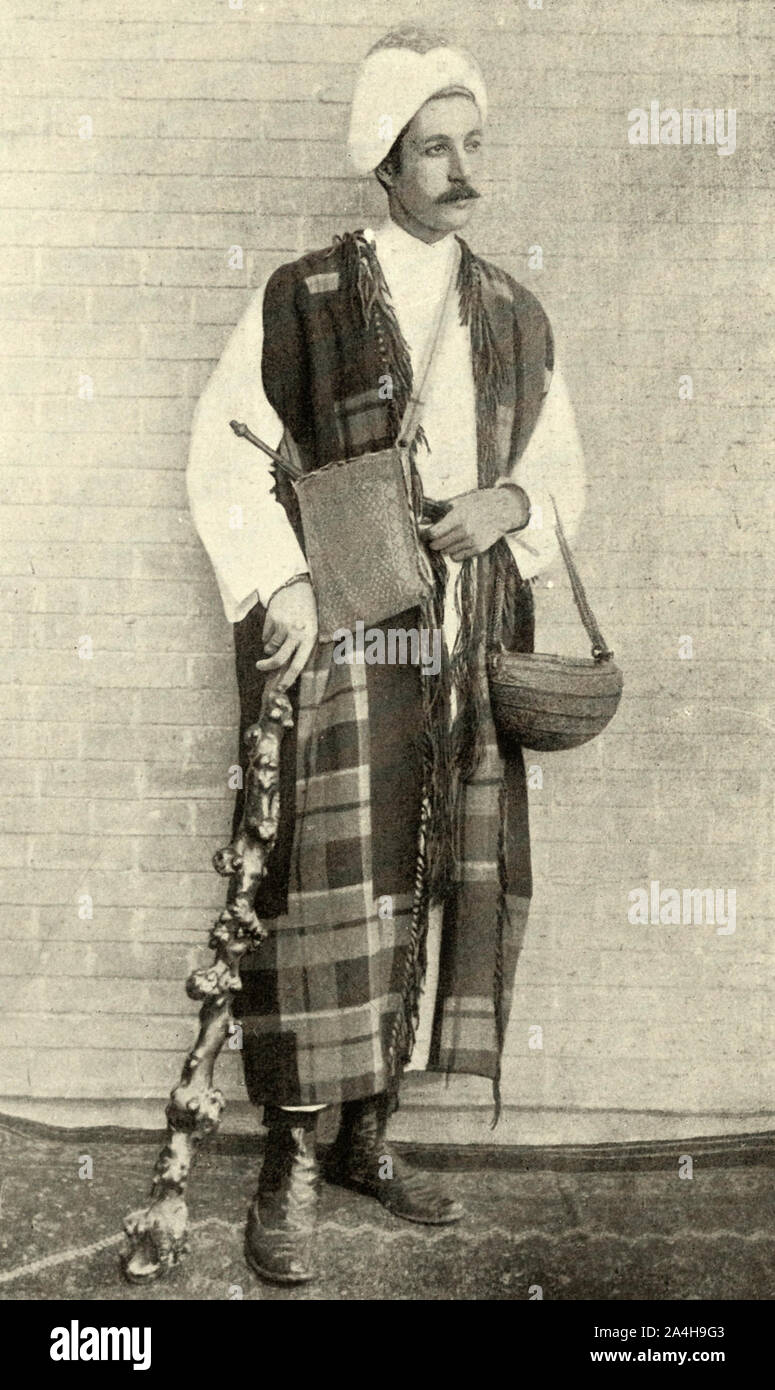 A Persian Sufi of the Order of the late Sephi Ali Shah, circa 1900 Stock Photo