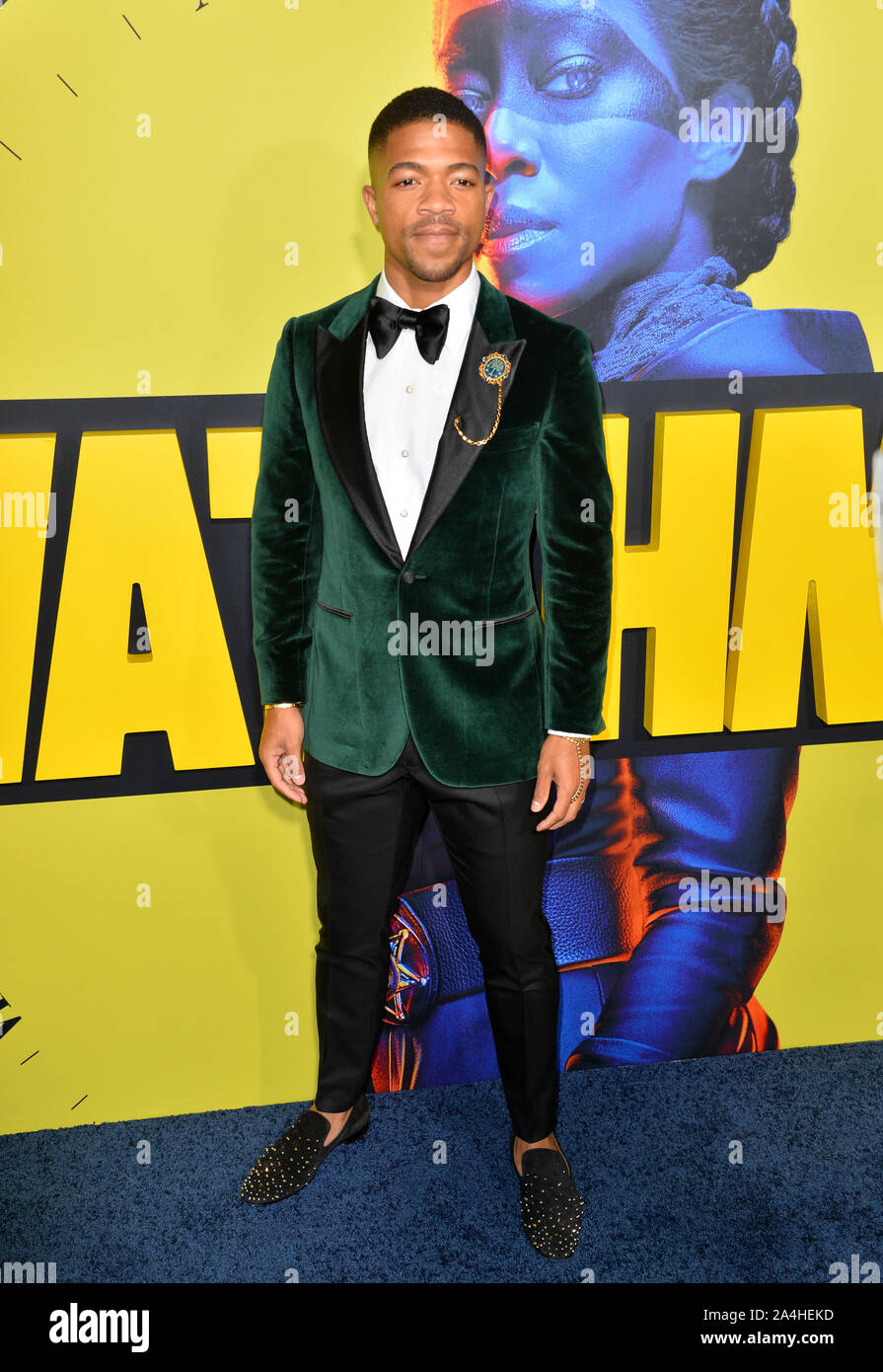 Los Angeles, USA. 14th Oct, 2019. Steven Norfleet at the premiere of HBO's 'Watchmen' at the Cinerama Dome, Hollywood. Picture: Paul Smith/Featureflash Credit: Paul Smith/Alamy Live News Stock Photo