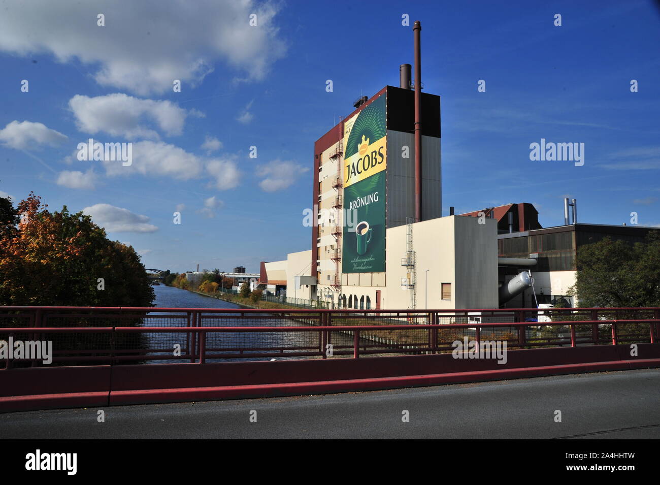 Blick auf den Westen - Der Ort, wo Chris-Gueffroy von DDR-Grenzern erschossen wurde Stock Photo