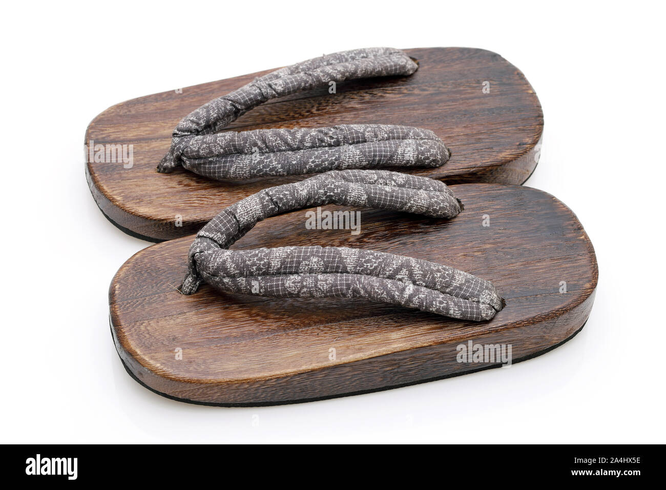 Traditional japanese sandals Zori isolated on white background Stock