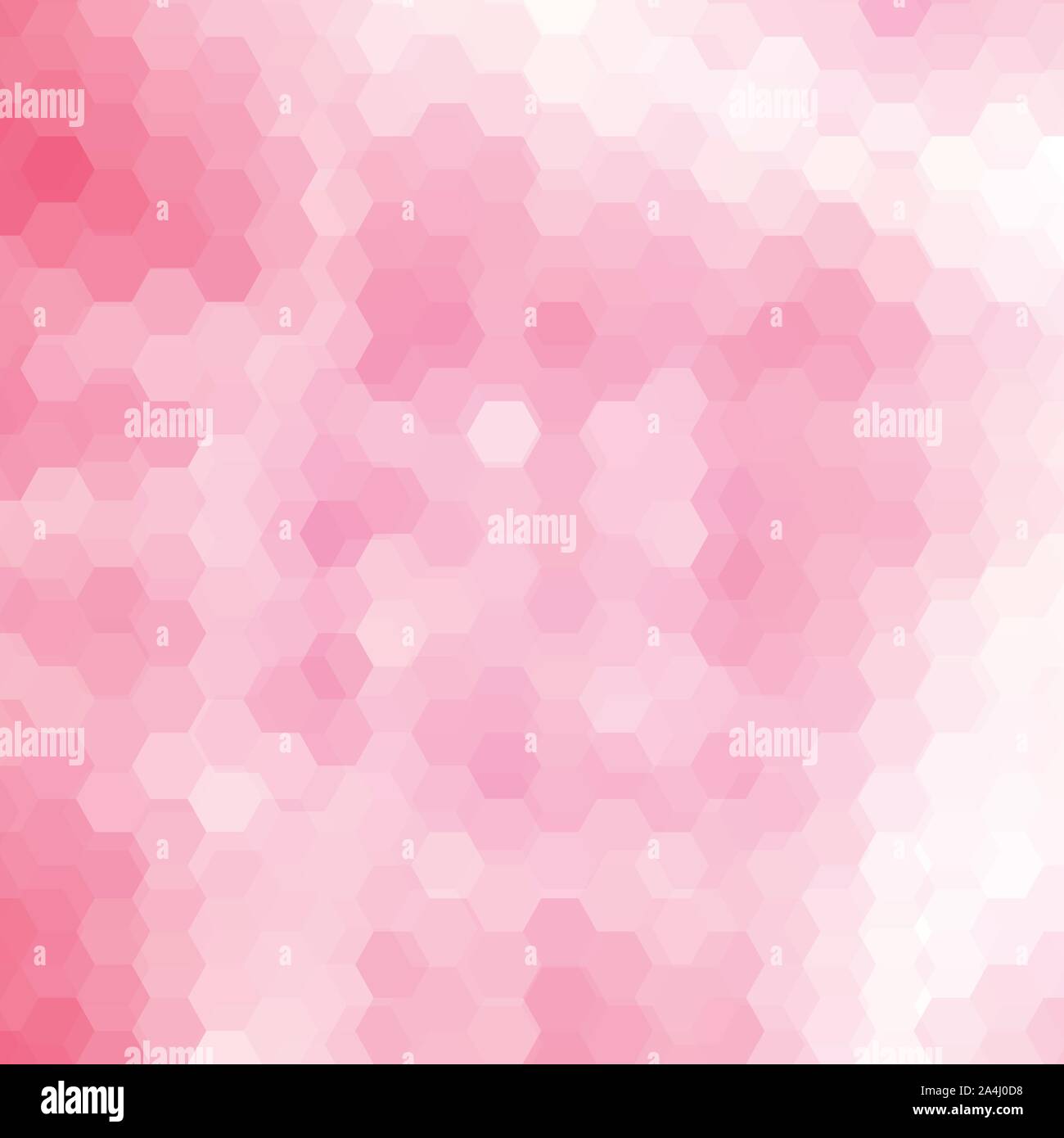 vector pink abstract hexagons. polygonal style. layout for advertising Stock Vector