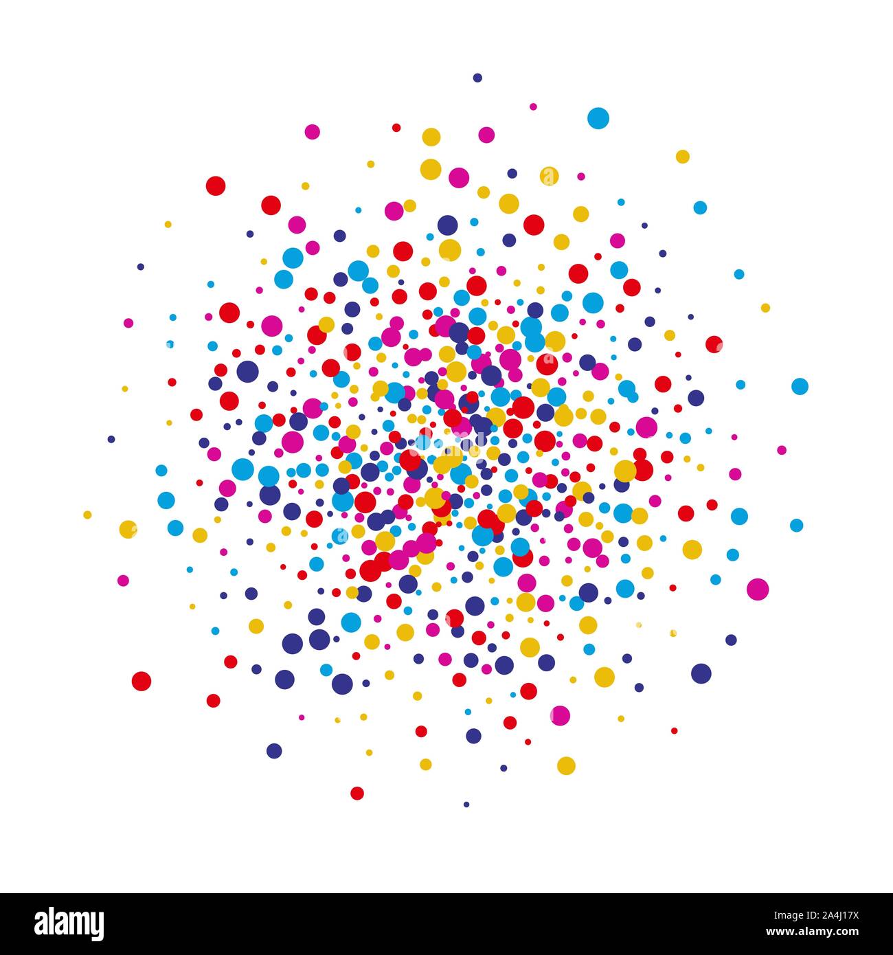 colored circles on a white background. Photo Frame. Celebration. vector background. Stock Vector