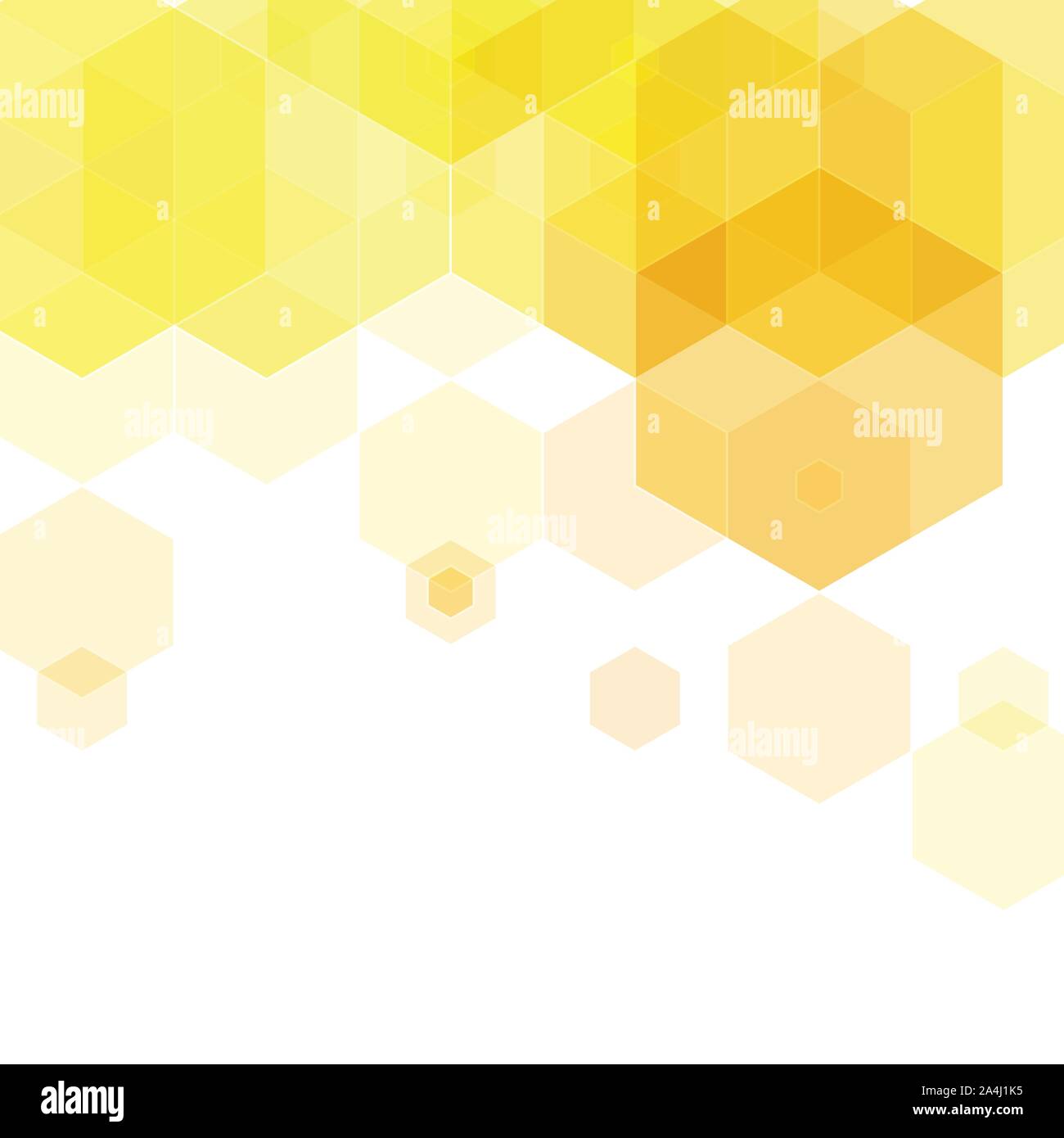 abstract geometric background. yellow hexagons Stock Vector Image & Art