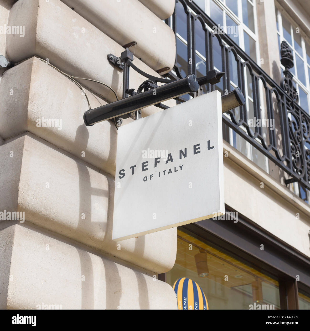 Stefanel of Italy sign logo, London, England Stock Photo - Alamy