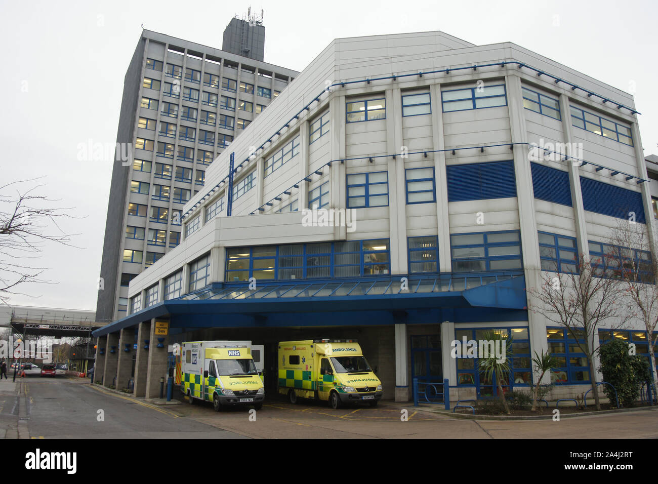 1960s High rise Hospital building Stock Photo