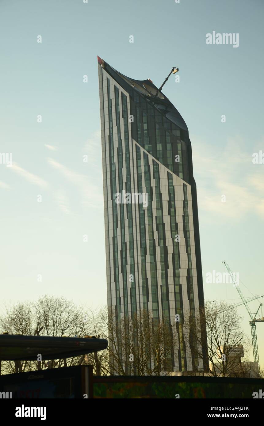 modern high rise office block Stock Photo