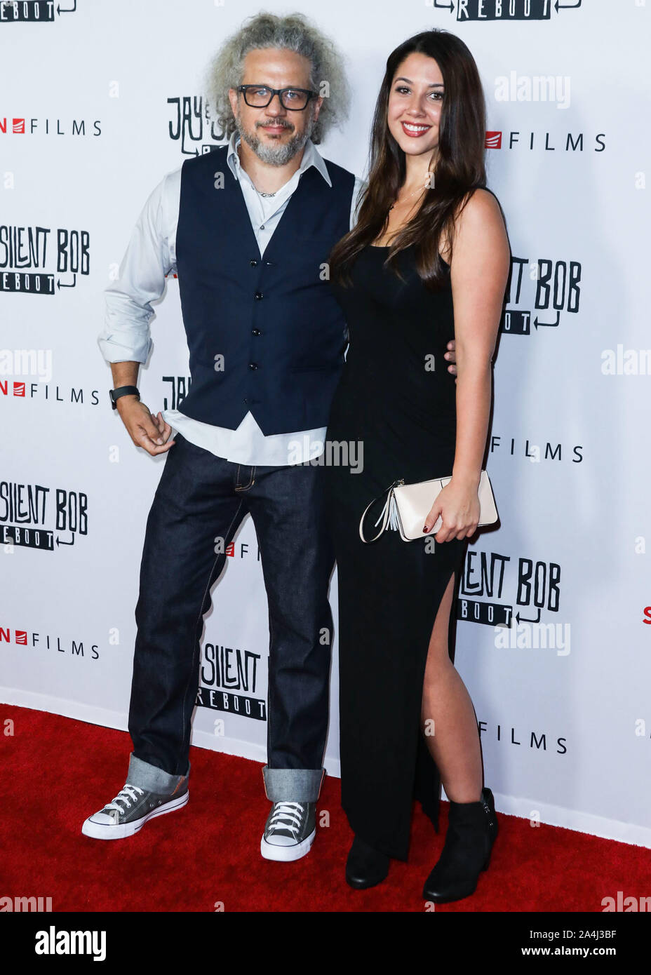 HOLLYWOOD, LOS ANGELES, CALIFORNIA, USA - OCTOBER 14: Joseph D. Reitman arrives at the Los Angeles Premiere Of Saban Films' 'Jay and Silent Bob Reboot' held at the TCL Chinese Theatre IMAX on October 14, 2019 in Hollywood, Los Angeles, California, United States. (Photo by David Acosta/Image Press Agency) Stock Photo