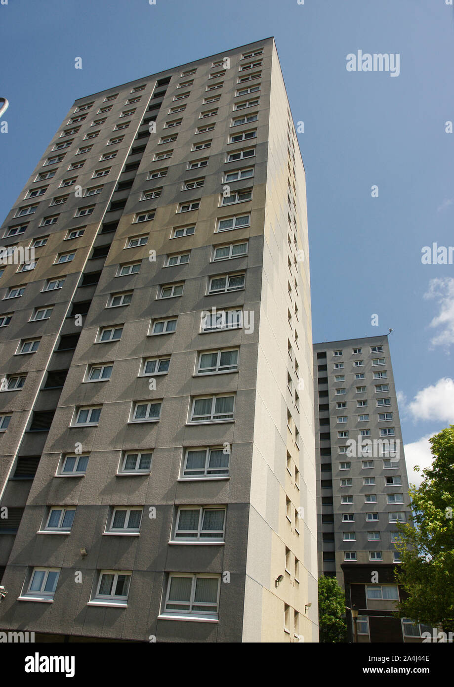 1960s High rise flats with exterior cladding Stock Photo Alamy