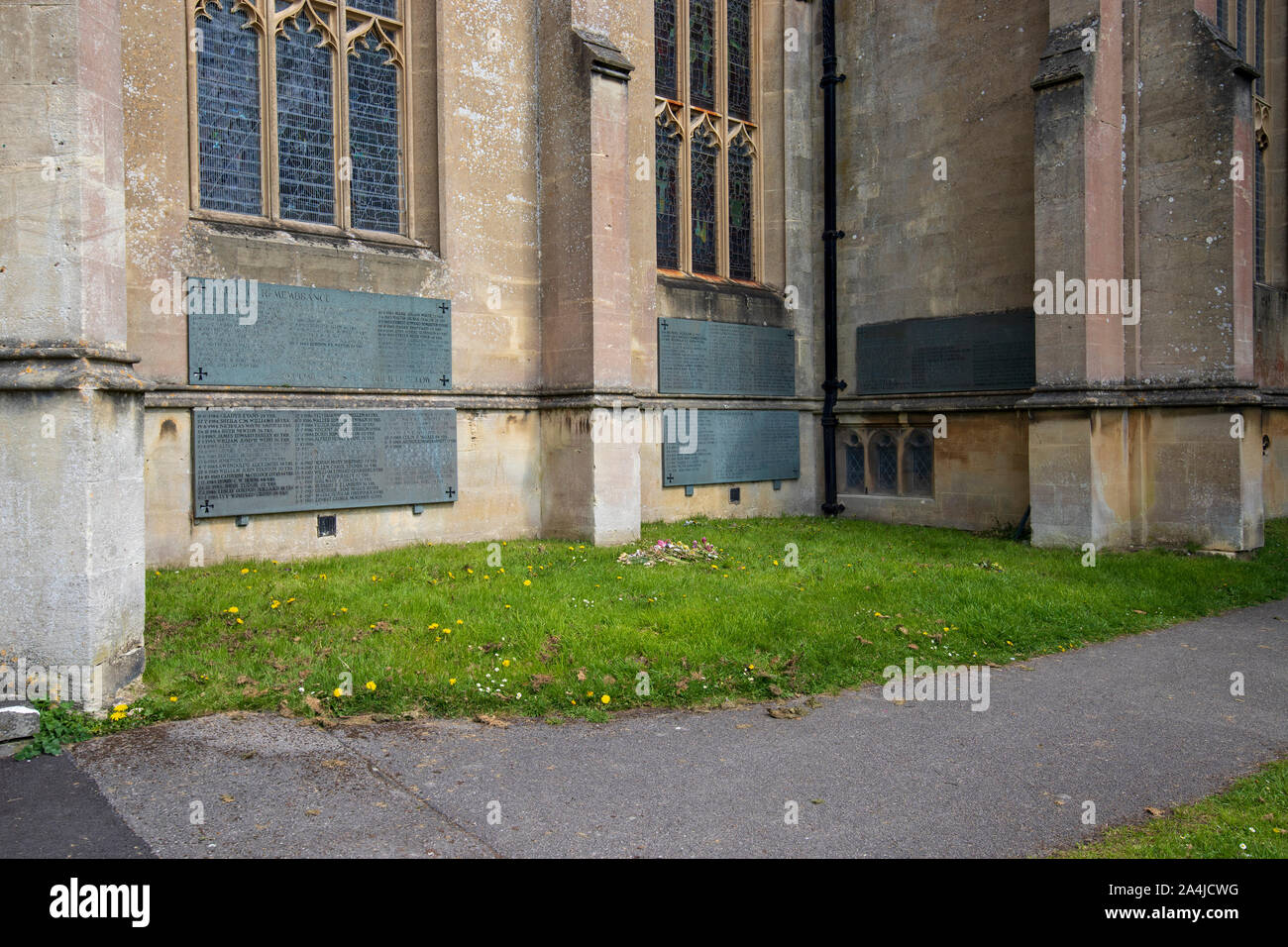 The Remembrance Garden at All Saints, Weston, Bath Stock Photo Alamy