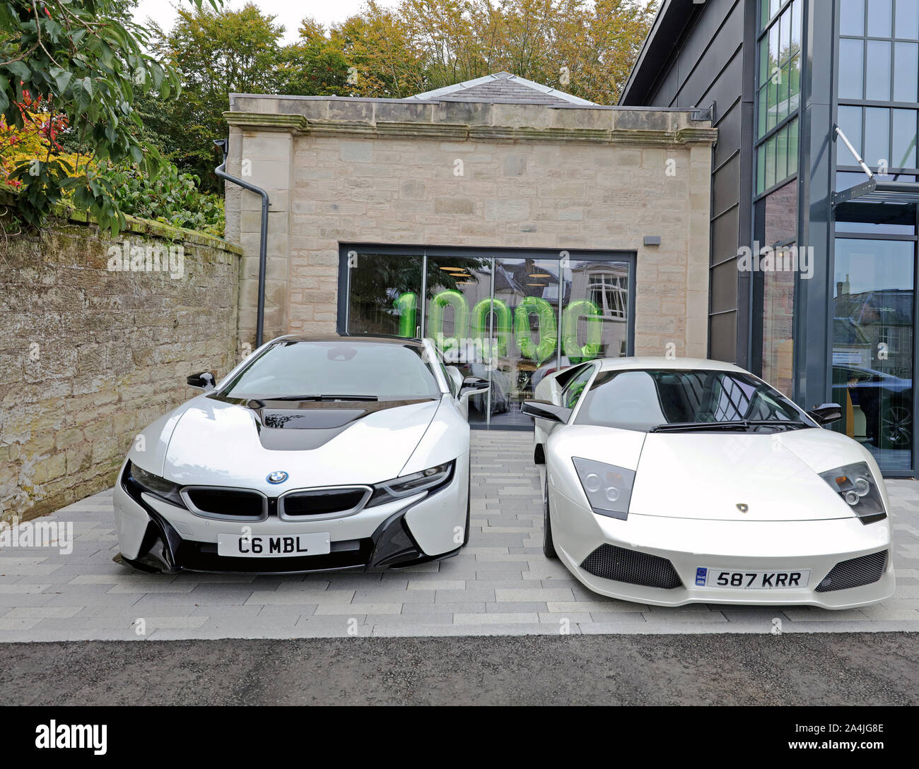 BMW & Lamborghini Stock Photo