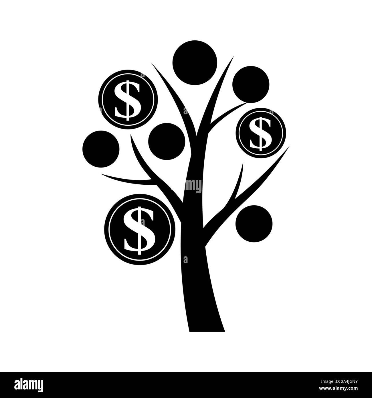 Money Tree Black And White Stock Photos Images Alamy