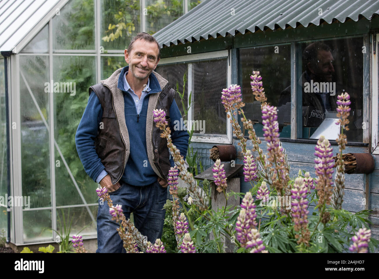 Dave Goulson, Professor of Biology. Specializing in the ecology and conservation of insects, particularly bumblebees at home in Sussex, England, UK Stock Photo