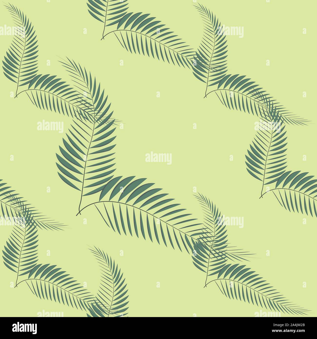 Beautiful seamless tropical jungle floral pattern background with palm ...