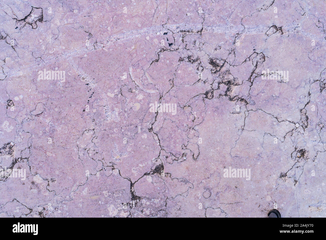 Texture of light marble in stone and smooth surface with thin cracks ...