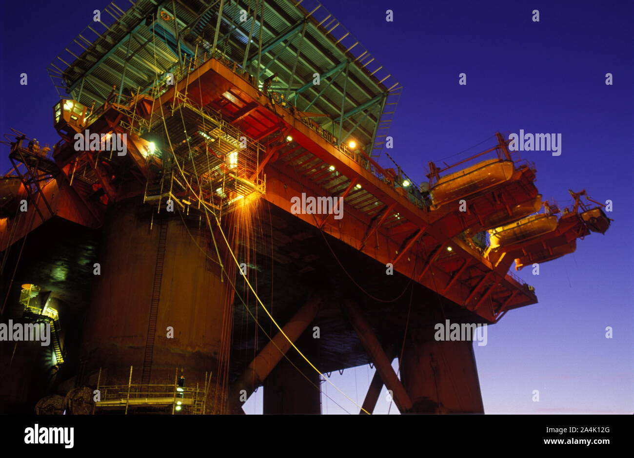 Offshore - Oil Industry in Norway Stock Photo