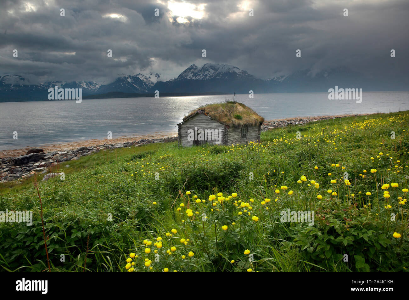 Lyngen in Troms, Norway Stock Photo