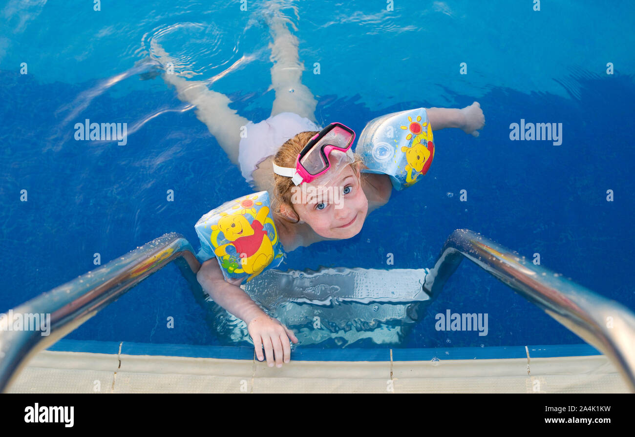 Alone in the Swimming pool Stock Photo Alamy