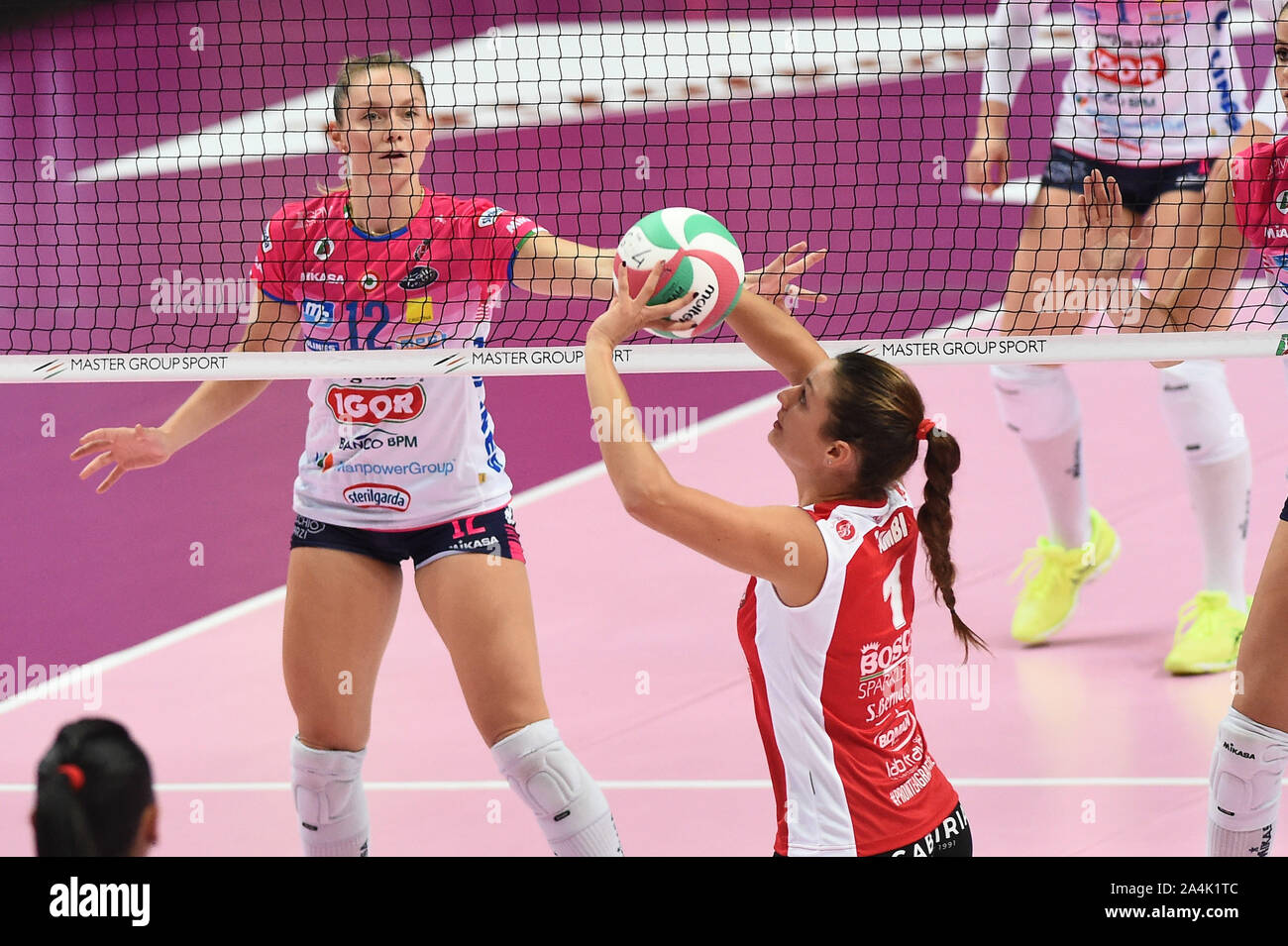 Carlotta Cambi , Bosca Cuneo,  during Bosca S.Bernardo Cuneo vs Igor Gorgonzola Novara, Cuneo, Italy, 13 Oct 2019, Volleyball Volleyball Italian Serie Stock Photo
