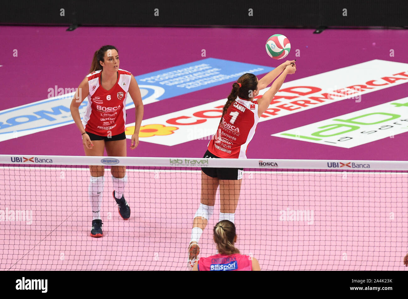 Carlotta Cambi , Bosca Cuneo,  during Bosca S.Bernardo Cuneo vs Igor Gorgonzola Novara, Cuneo, Italy, 13 Oct 2019, Volleyball Volleyball Italian Serie Stock Photo