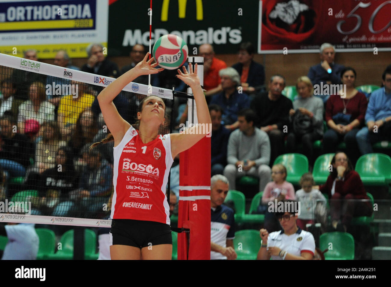 Carlotta Cambi , Bosca Cuneo,  during Bosca S.Bernardo Cuneo vs Igor Gorgonzola Novara, Cuneo, Italy, 13 Oct 2019, Volleyball Volleyball Italian Serie Stock Photo