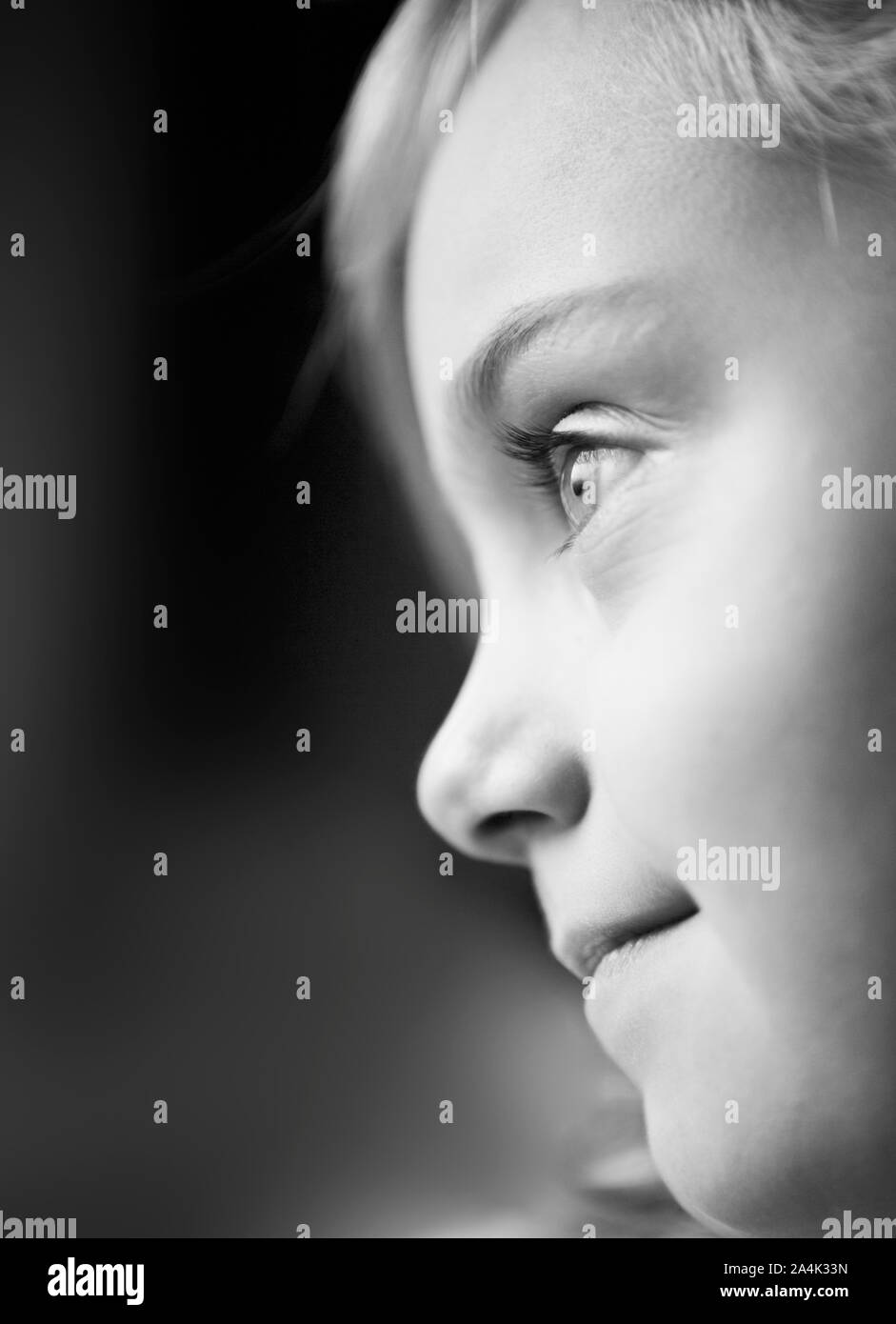 12 years girl Black and White Stock Photos & Images - Alamy