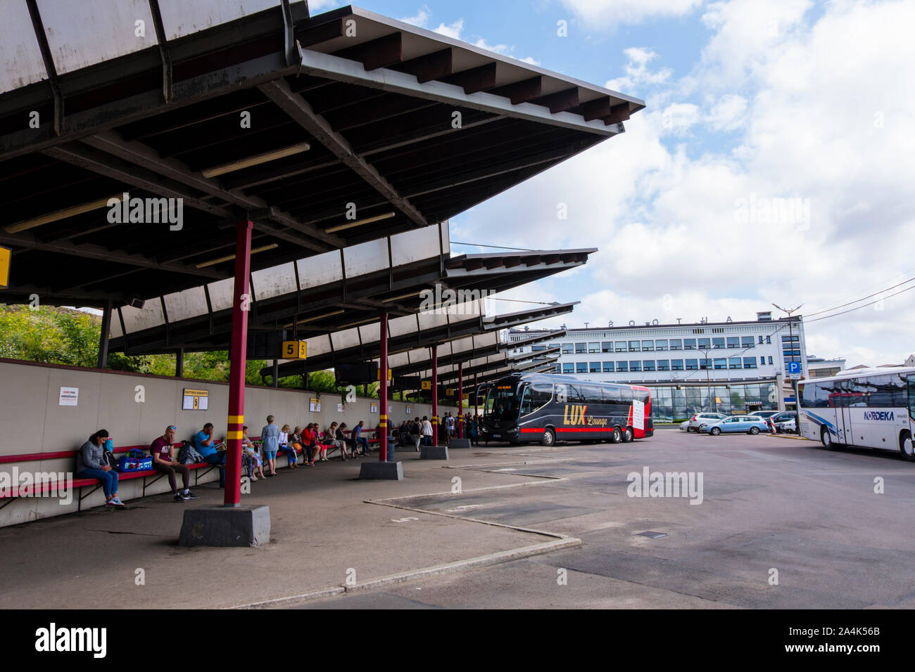 Autoosta Bus Station Riga Latvia Stock Photo Alamy