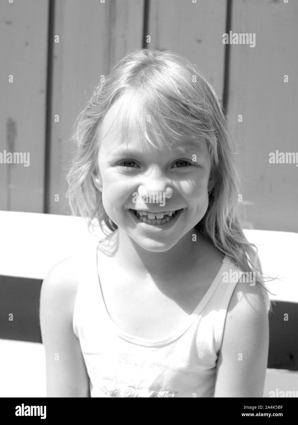 Little girl smiling Stock Photo Alamy