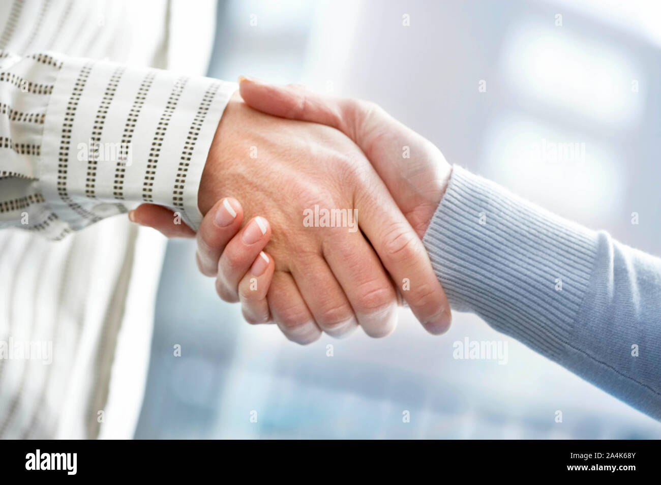 A handshake - agreement - done deal Stock Photo