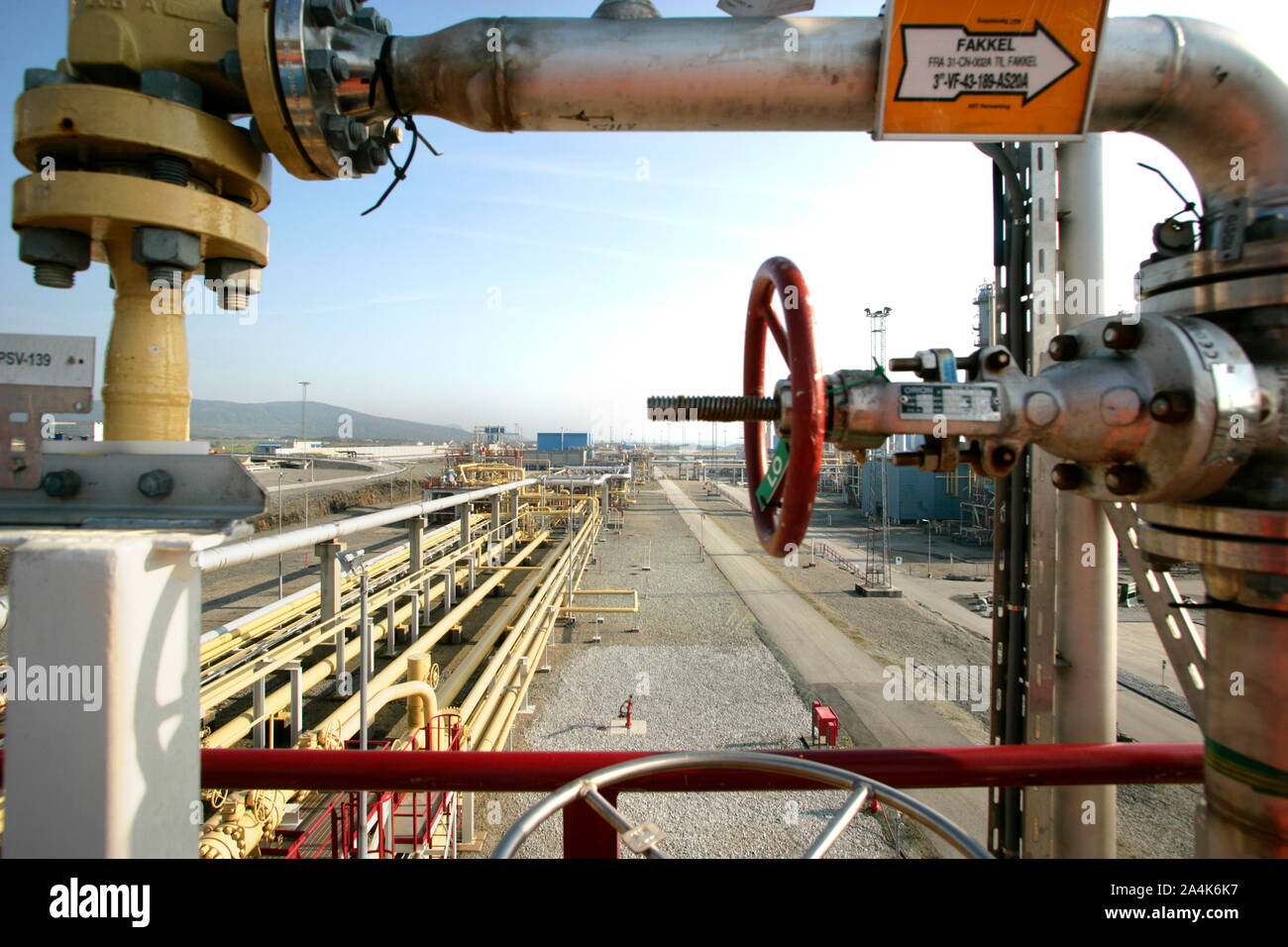 Statoil at Kårstø, Norway Stock Photo