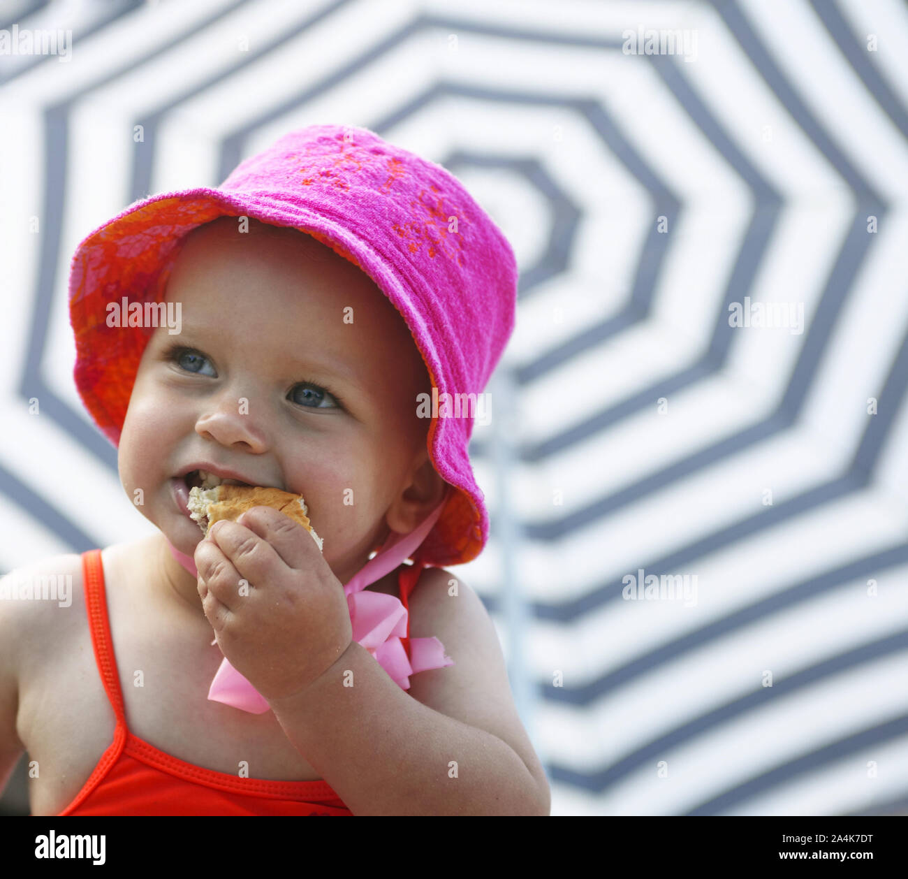 careless childhood - no worries - baby Stock Photo