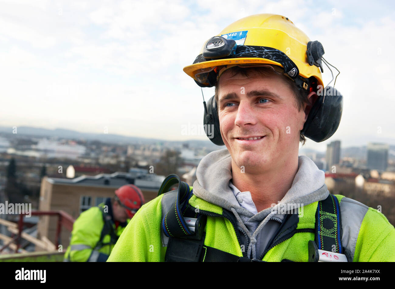 Workman construction worker Stock Photo Alamy