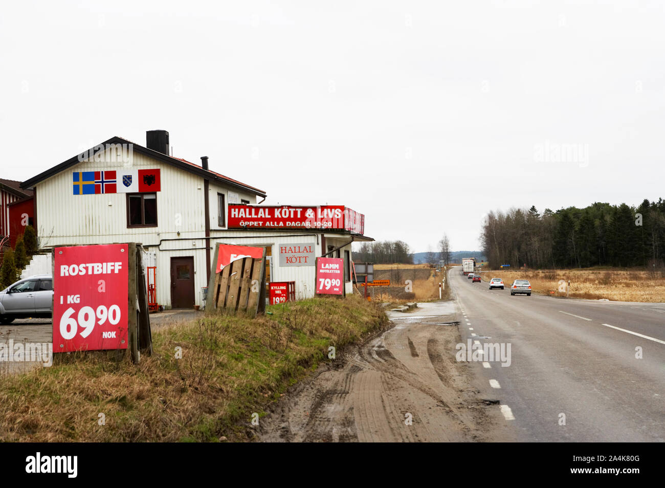 Shops near Strømstad Stock Photo - Alamy