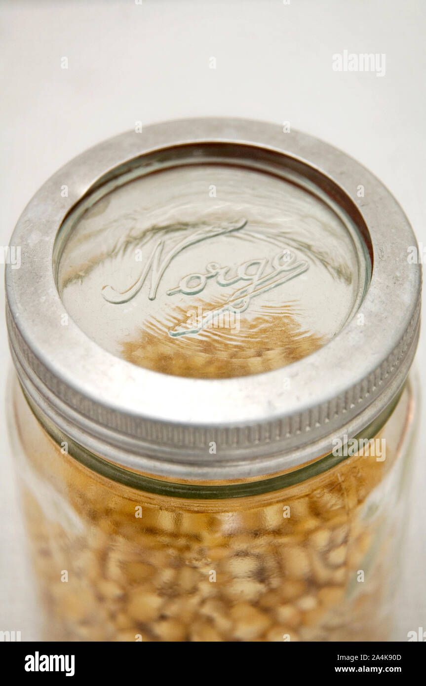 Mason jar with contents Stock Photo Alamy